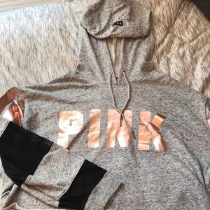 Victoria Secret/Pink cropped hoodie